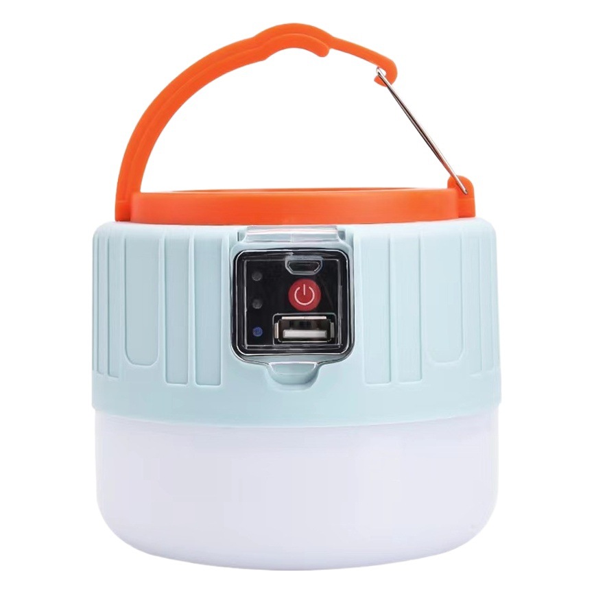 Outdoor remote control solar rechargeable bulb lamp mobile waterproof emergency tent lamp night market stall lighting lamp