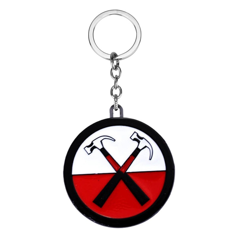 Cross-border supply of European and American band Pink Floyd peripheral hammer-shaped key chain pendant small gifts