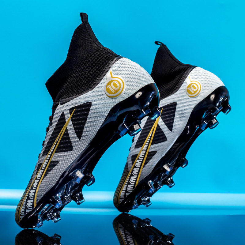 Picture of Football shoes men's high-top AG long nail TF broken nail sports competition training shoes non-slip Youth student football shoes