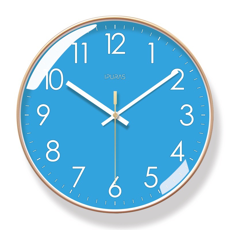 Picture of Yipula 6966 Simple Scandinavian Wall Clock Living Room Clock Fashion Creative Clock Silent Sweep Second Quartz Clock