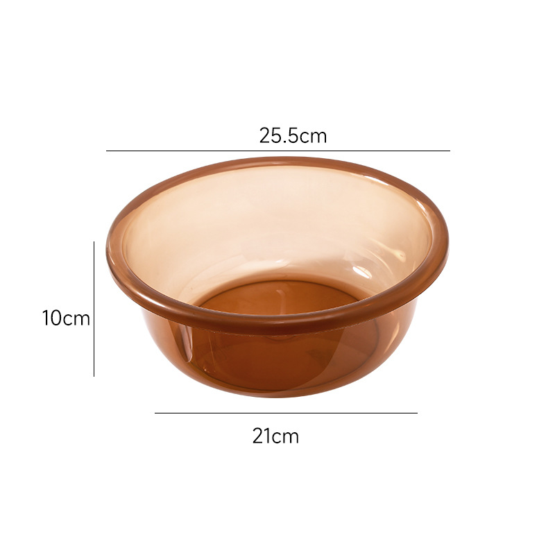 Picture of Transparent Plastic Basin 23cm25.5cm29cm32cm Advertising Basin Deepening Washbasin Foot Washing Basin Vegetable Washing Basin