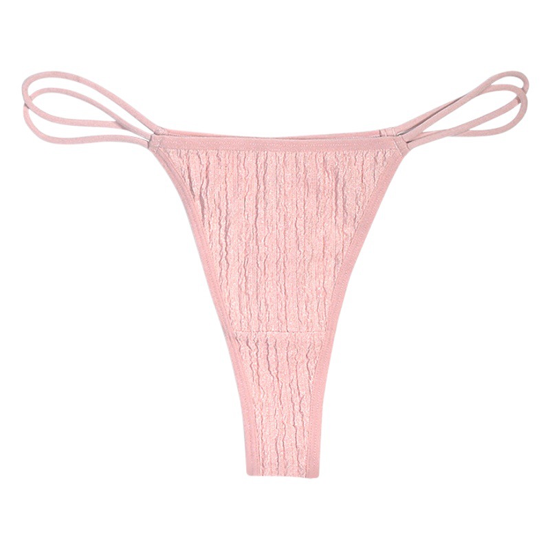 Cross-border European and American thong women's thin belt seamless sexy cotton crotch foreign trade low waist breathable thong wholesale ladies