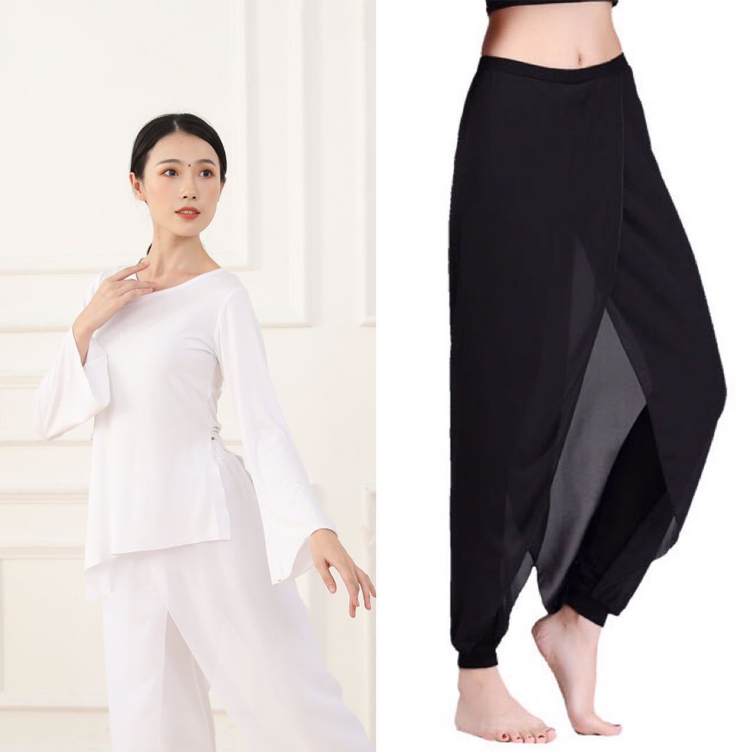 Picture of New Dancing Clothes suit Modern Body Classical Folk Dance Elegant Chiffon Fairy Slimming Long Sleeve Dancing Women