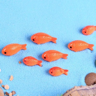 Picture of Micro-Landscape Simulation size red koi fish tank Ocean Beach landscaping resin creative decorations accessories small ornaments