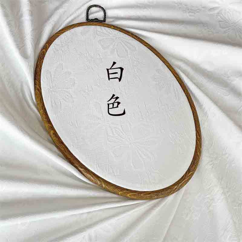 Picture of Floating sunflower four-sided elastic fabric milk white Chinese clothing three-dimensional fabric pleated texture flower jacquard cheongsam manufacturers