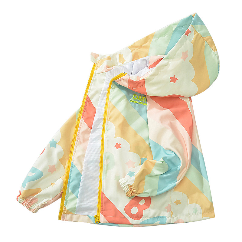 Picture of Girls' Coat 2025 Spring Children's Western-style Charge Clothes Thin Mid-range Children's Spring Jacket Girls' Trendy Brand Spring and Autumn