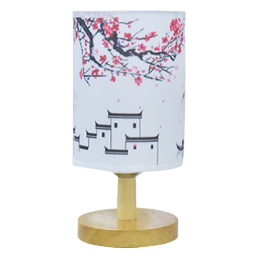 Chinese style literature and art table lamp bedroom sleep bedside lamp retro decoration people dormitory led night light atmosphere creative