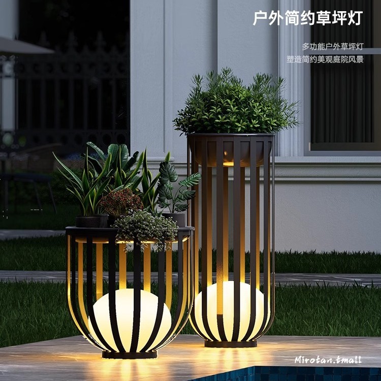 Solar Flower Light Balcony Terrace Shelvable Floor Atmosphere Light Creative Outdoor Waterproof Light Flower Pot Garden Light