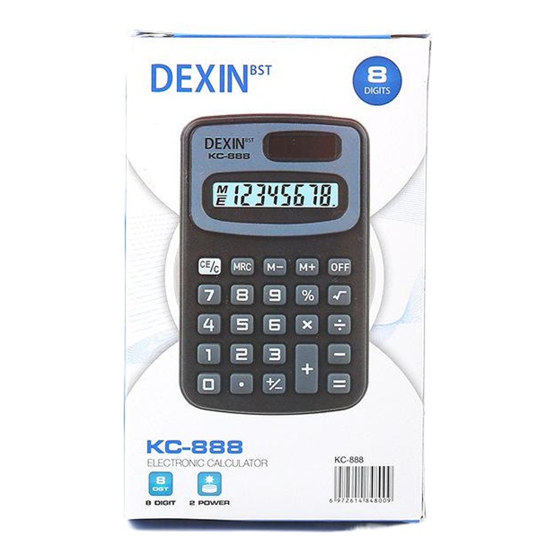 888 small portable fashion calculator black cute cartoon mini calculator for elementary school students