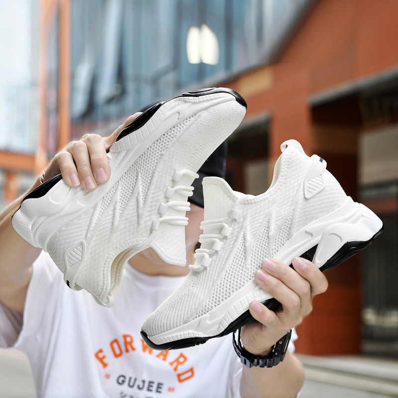 Tiktok height increasing shoes men's 10cm breathable mesh shoes casual clunky mesh hidden hidden height increasing men's shoes sneaker tide