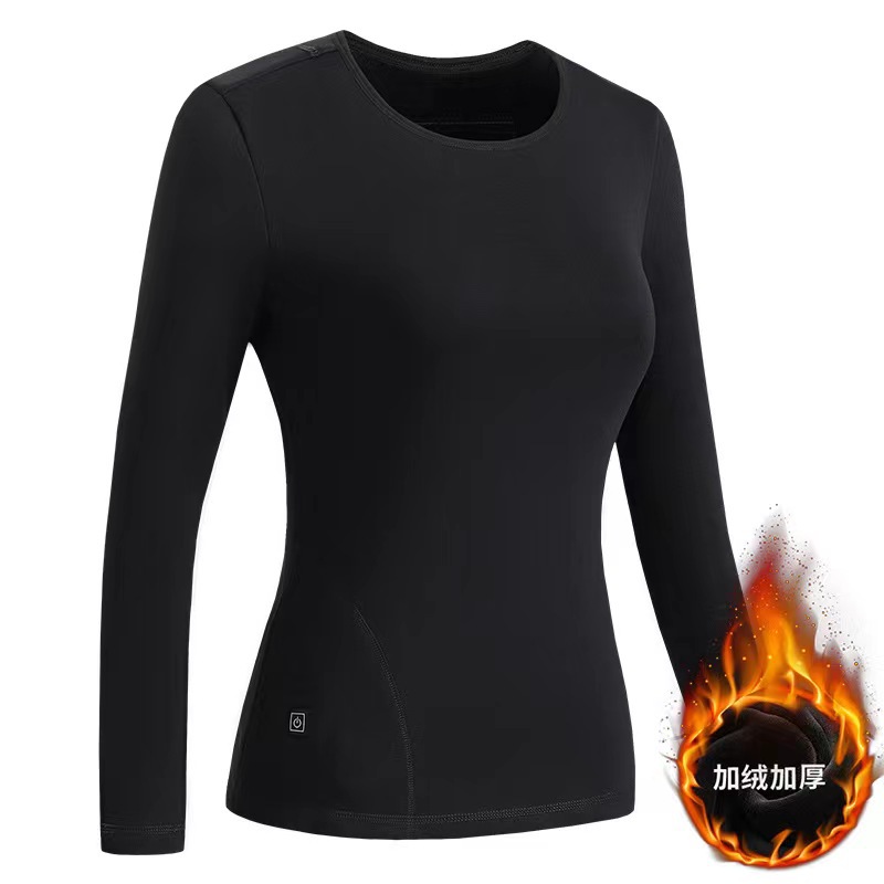Picture of Cross-border Intelligent Heating Thermal Underwear Men's 22 Zone Electric Heating Constant Temperature Heating Autumn Clothes and Pants Thickened and Velvet Suit