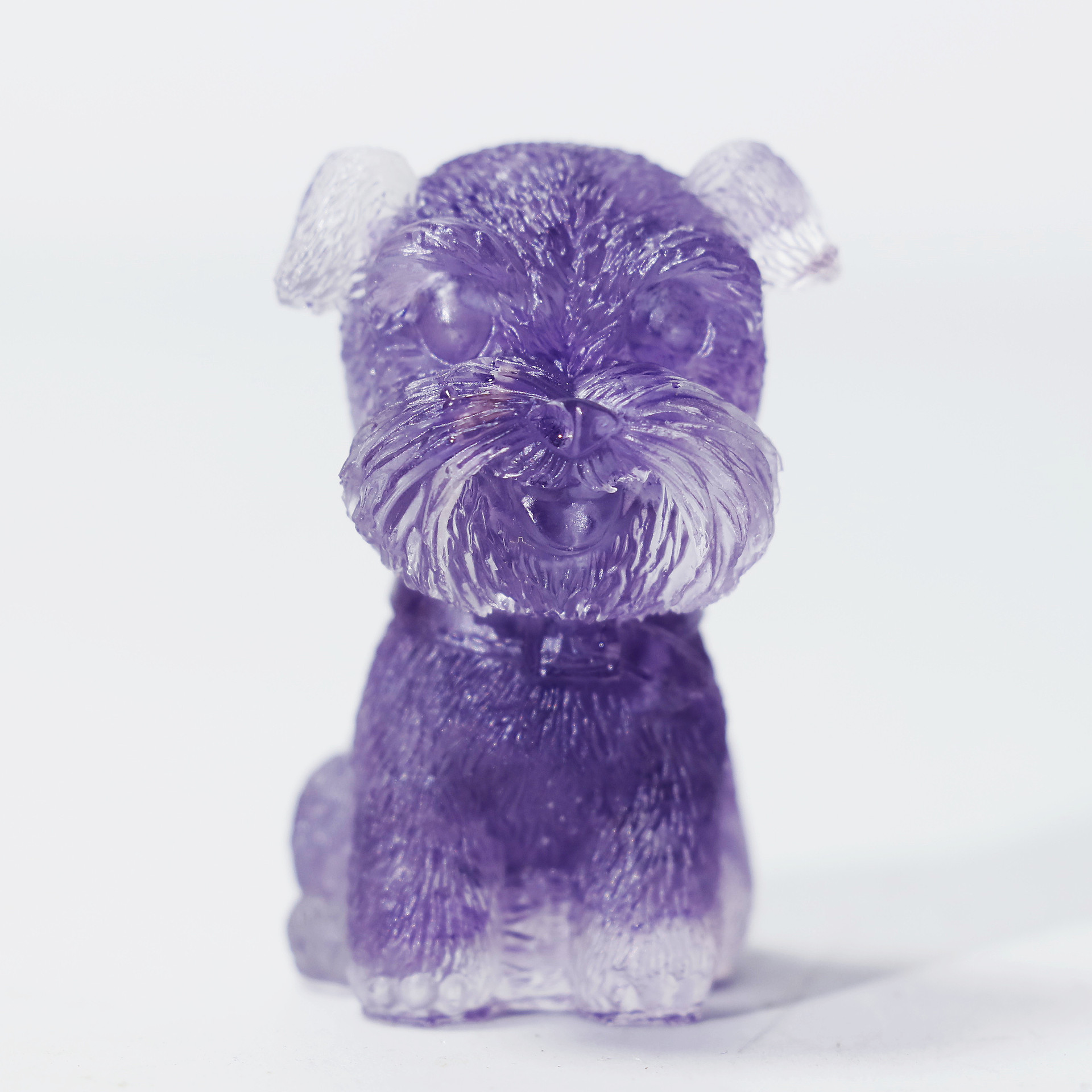 Picture of Natural Crystal Gravel Gum Drops Amethyst Schnare Dog Bean Crystal Ornaments Gift Crafts