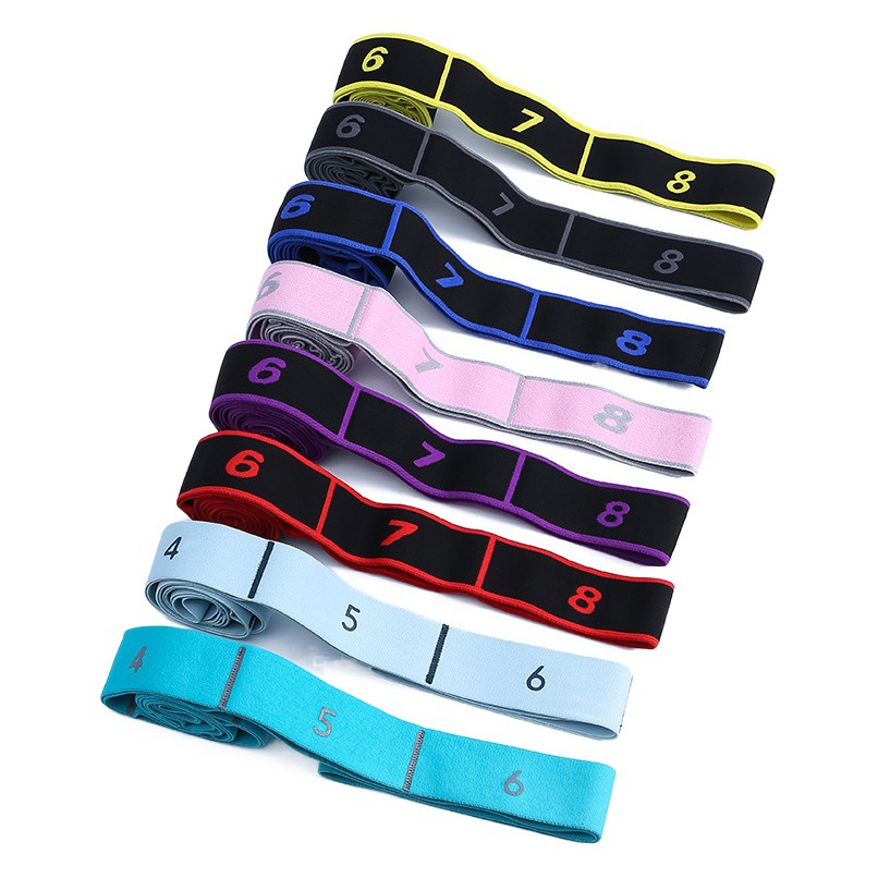 Yoga stretch belt factory stretch belt dance practice belt digital stretch belt multi-segment stretch belt factory wholesale