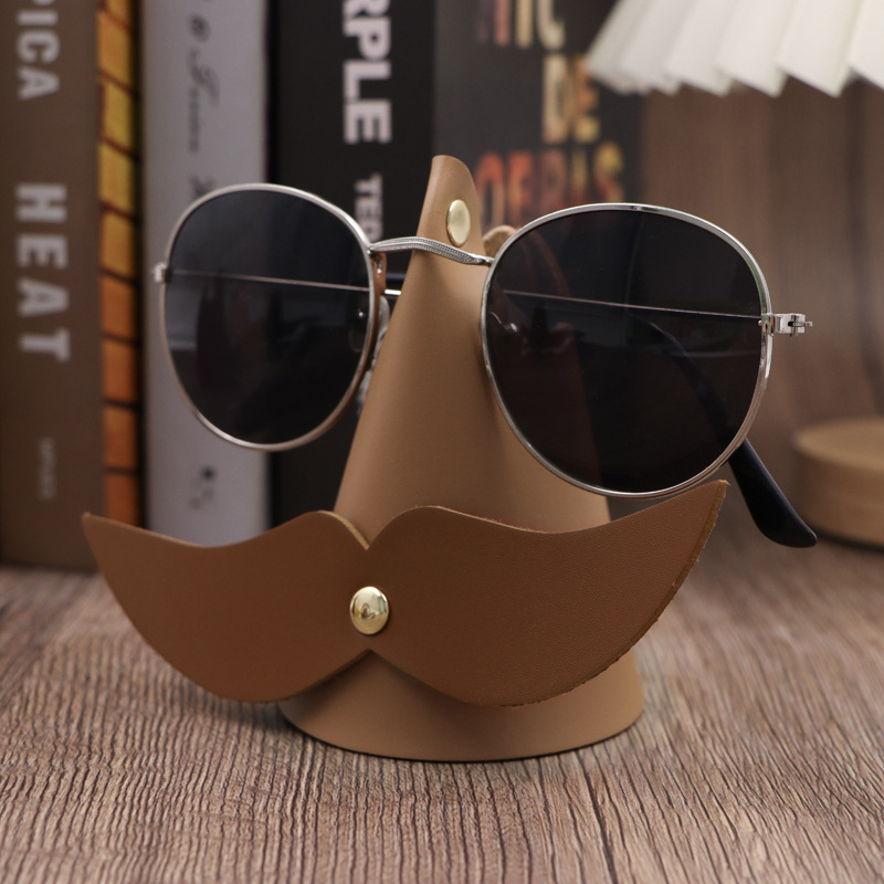 Picture of Creative Beard Styling Glasses Bracket Home Office Desktop Ornaments Fun Jewelry Display Stand