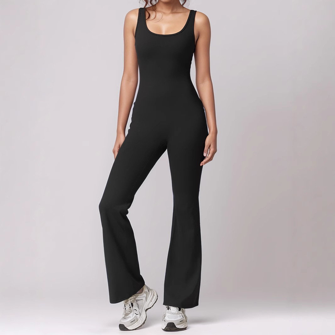 2025 spring and summer European and American style cross-border women's new fashion casual suspenders sleeveless pants pocket jumpsuit women