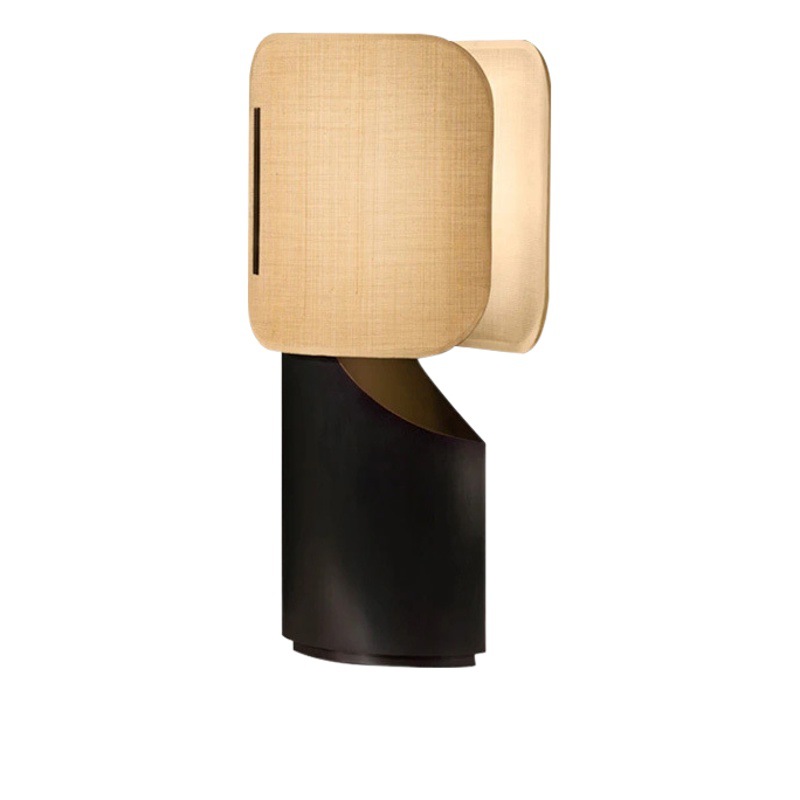 Modern Designer Decorative Chinese Table Lamp Fabric Living Room Bedroom Creative Simple Scandinavian Retro Art Bedside Lamp