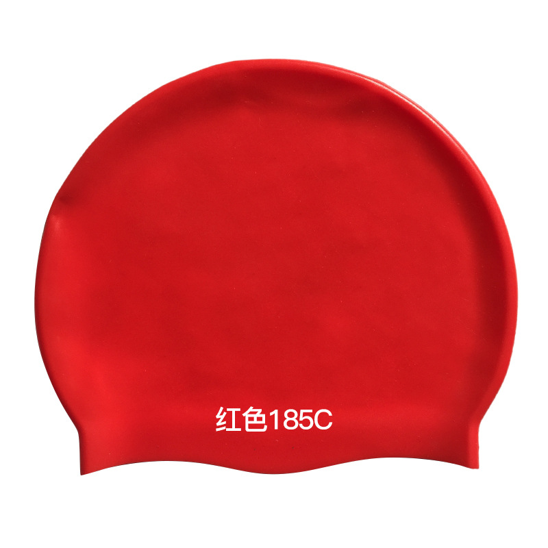 Picture of 2025 Silicone Swimming Cap Wholesale Solid Color Waterproof Diving Cap Plus No Head Swimming Cap Adult Swimming Equipment