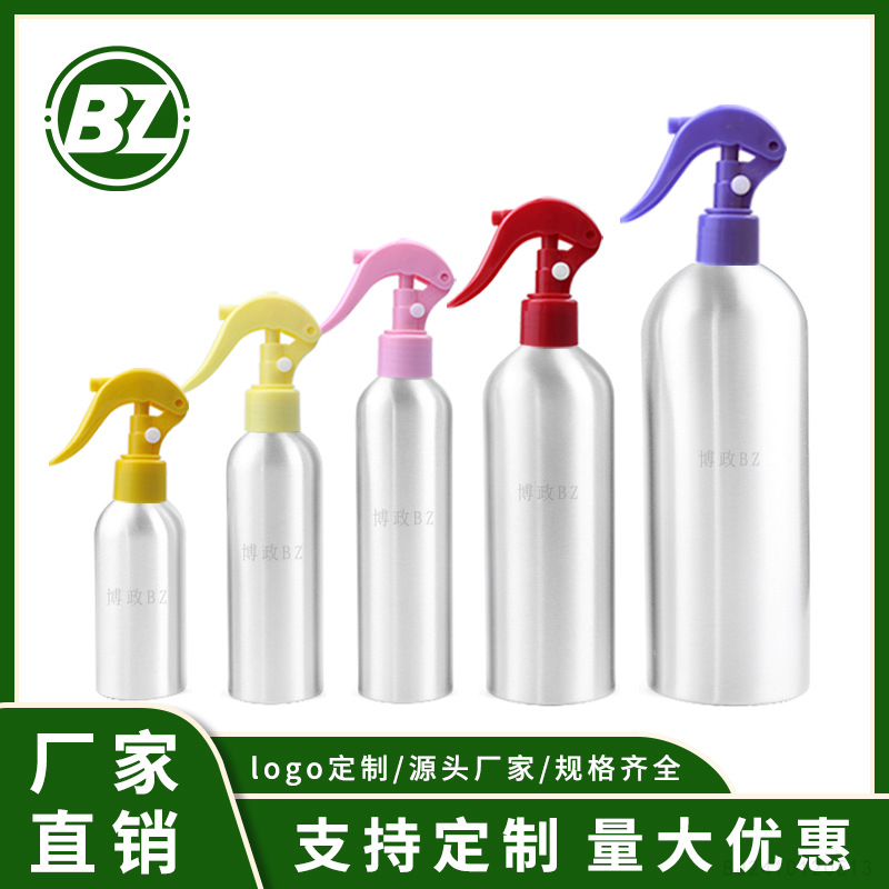 New 30ml ~ 500ml aluminum bottle with mouse nozzle 350 ml flower watering disinfection cleaner spray aluminum bottle