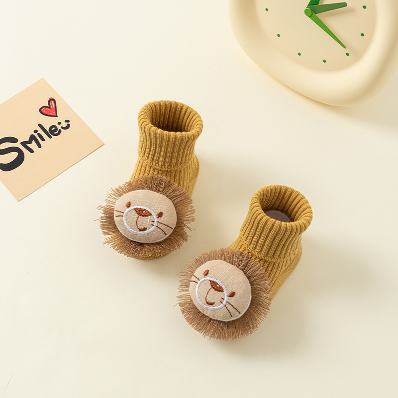 Picture of Newborn baby socks class a cotton spring and autumn non-slip boys and girls baby cartoon doll tube floor socks wholesale 1
