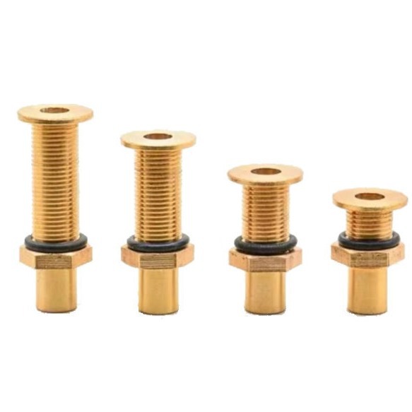 Picture of Tea table stainless steel tray drain copper tube tea tray plastic chassis running water copper connector large spout with nut