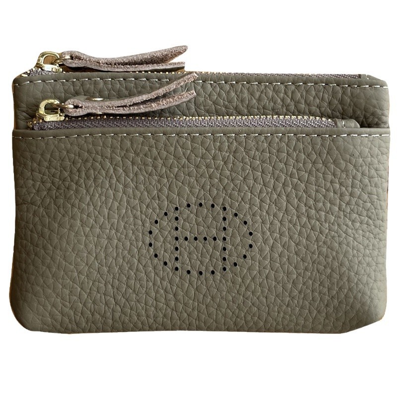 Picture of Genuine Leather Coin Purse Women's Small Wallet 2025 New Exquisite High-end Mini Small Storage Zipper Cowhide Coin Bag