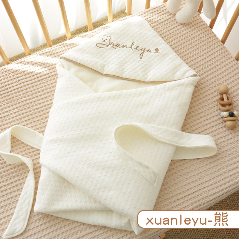 Picture of coated baby newborn cotton class a newborn baby delivery room swaddling baby anti-startle hold four seasons universal