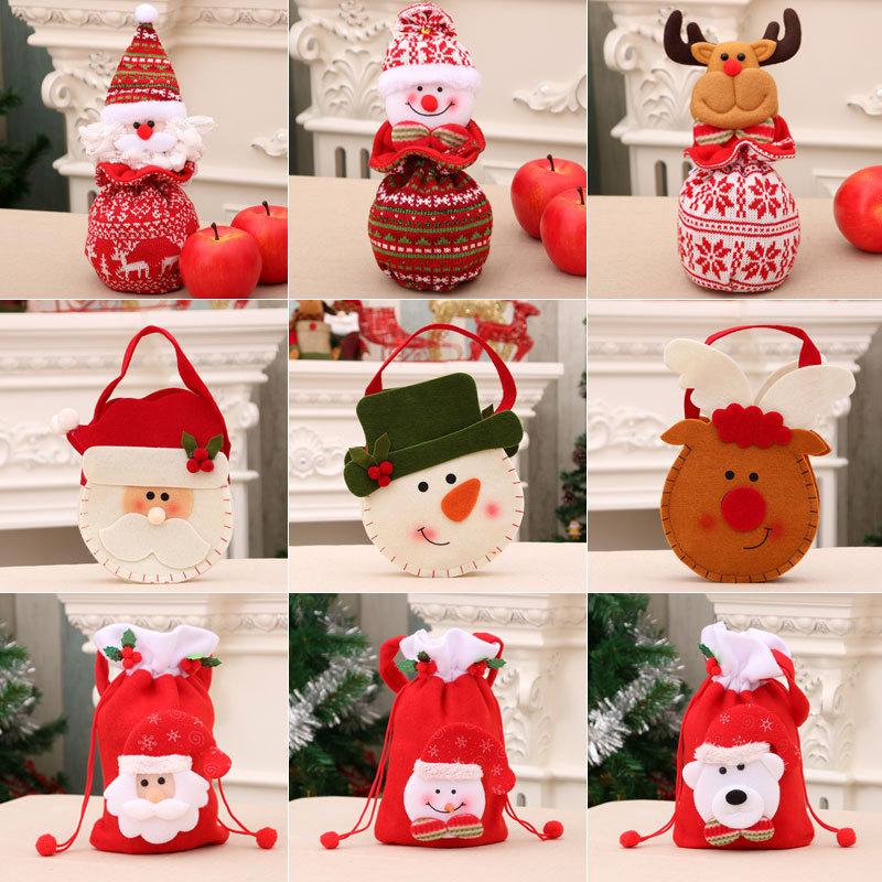 Christmas Apple Bag, Handbag, Christmas Eve Gift Bag, Kidsren's Small Gift Bag, Christmas Apple Bag