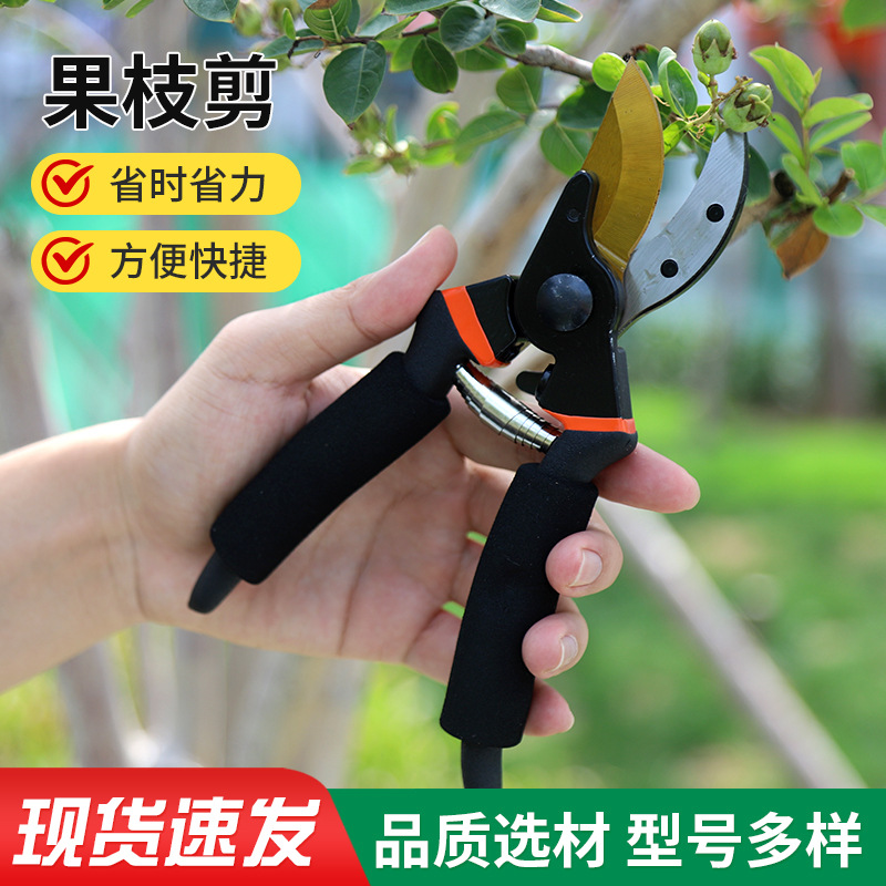 Strong thickened SK5 steel pruning shears gardening nursery fruit branches labor-saving shears thick branches garden fruit tree shears wholesale