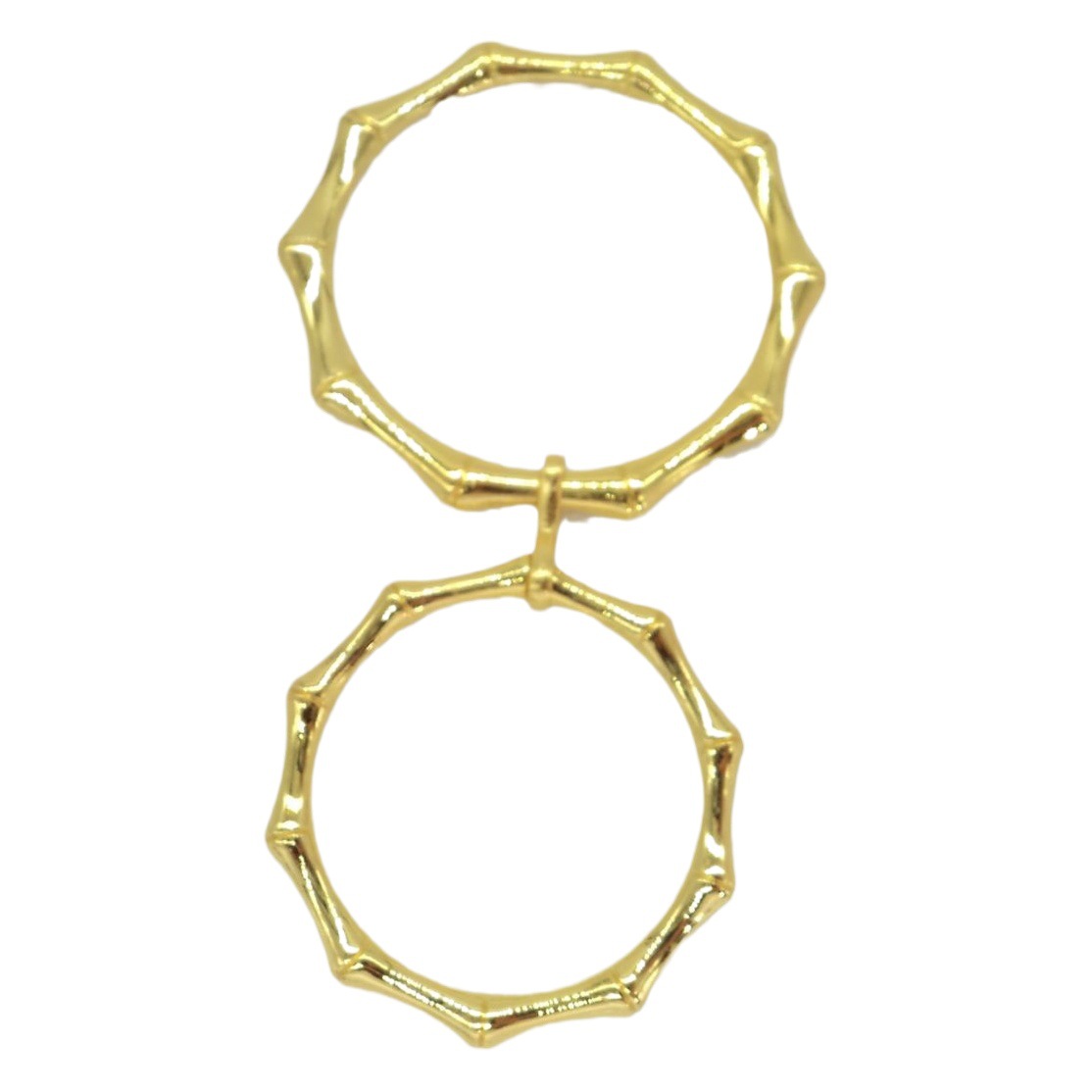 European and American Swimwear Bamboo Shape Circle Shoulder Strap Chain Bikini Pants Waist Metal Bamboo Pattern Circle Connecting Chain