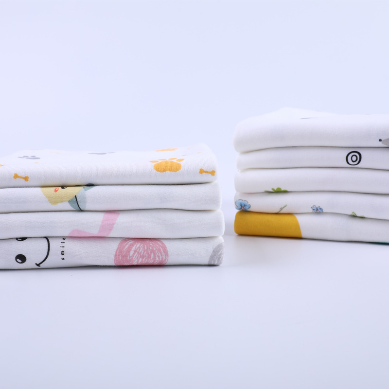 Picture of 130g cotton jersey printed class a combed single-sided cotton printed fabric spring and summer baby pajamas t-shirt fabric