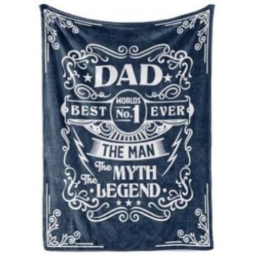 Picture of Cross-border gift to father flannel blanket single-layer printed blanket production source factory wholesale direct sales
