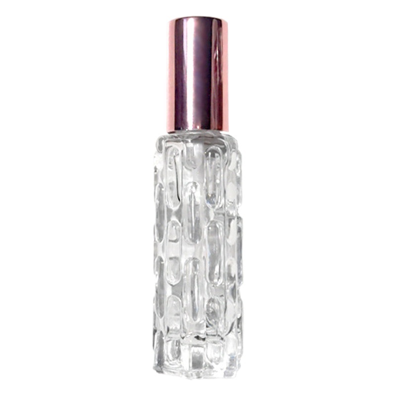 Spot wholesale 10ml glass perfume spray bottle rose gold aluminum nozzle perfume bottle press empty bottle