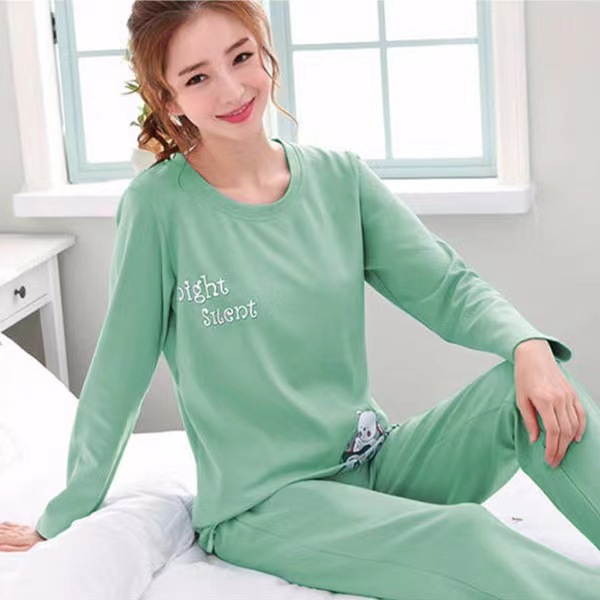 Picture of New Style Pajamas Women's Spring and Autumn Long Sleeve Thin Women's Autumn and Winter Large Size Casual Autumn Home Suit Wholesale