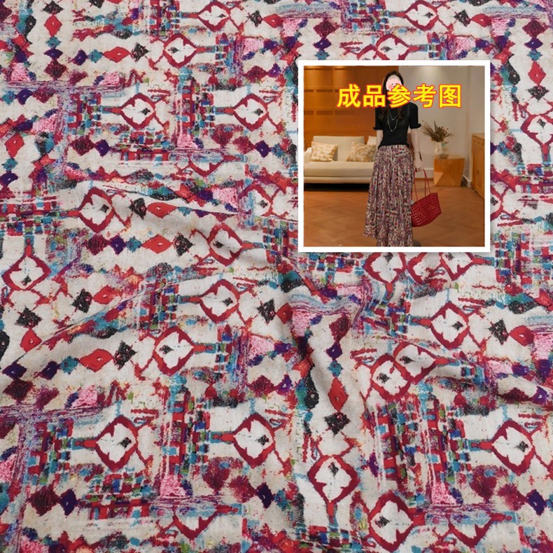 Drapey and Stylish Printed Fabric, Versatile and Elegant Dress and Shirt Printed Fabric Wholesale