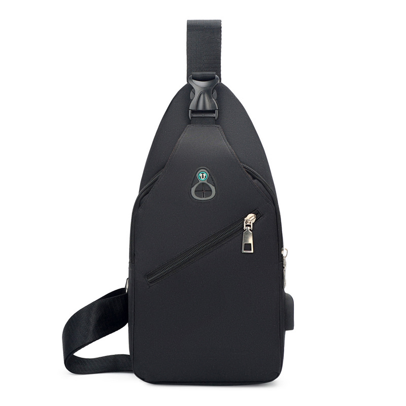 Picture of Men's Crossbody Bag Waterproof usb Charging Chest Bag Travel Riding Crossbody Bag Men's Chest Bag Casual Trendy Crossbody Bag