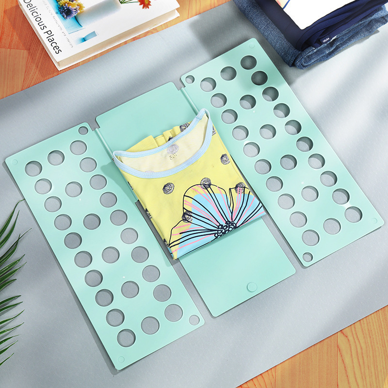 Cross-border Supply Lazy Folding Board Children's small size Folding Board Storage Clothes T-Shirt Household Folding Artifact