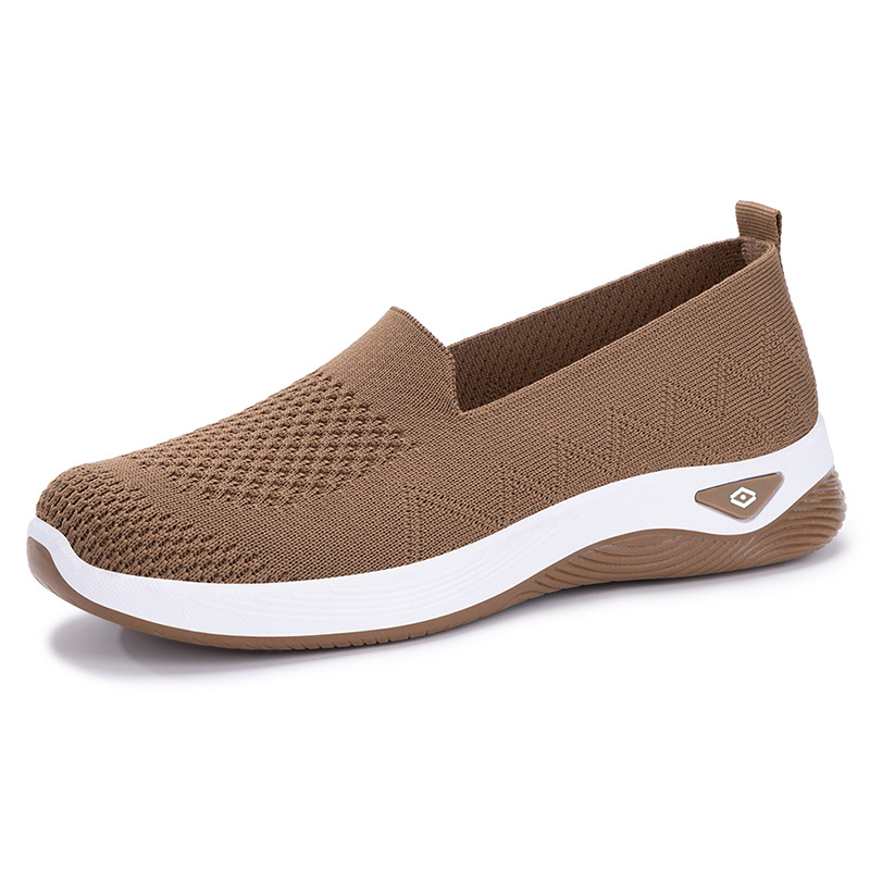 Picture of Women's Shoes Cross-border New Flying Woven Breathable Casual Shoes Slip-on Mother Shoes Old Beijing Cloth Shoes Flat All-match Single-layer Shoes