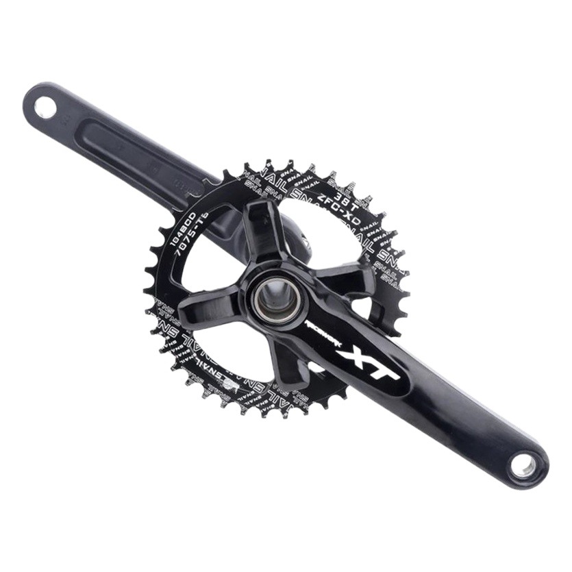 RACEWORK XT mountain bike crank hollow integral crank tooth plate 170/175mm four nail aluminum shaft