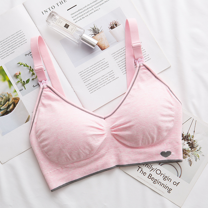 Picture of Modal Seamless Nursing Bra New Black Breathable Maternity Bra Elastic Large Sleep Bra Foreign Trade Cross-Border