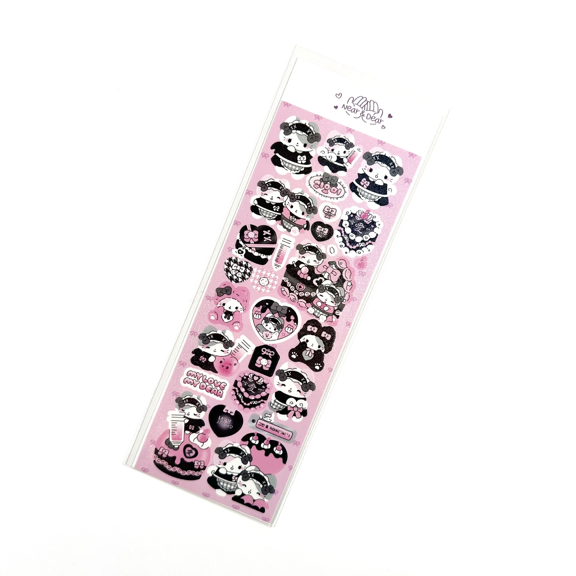 Picture of South Korea Explosions High Color Value Goo Card Stickers Korean Laser Cute Cartoon Animal Hand Account Stickers Cheap Wholesale