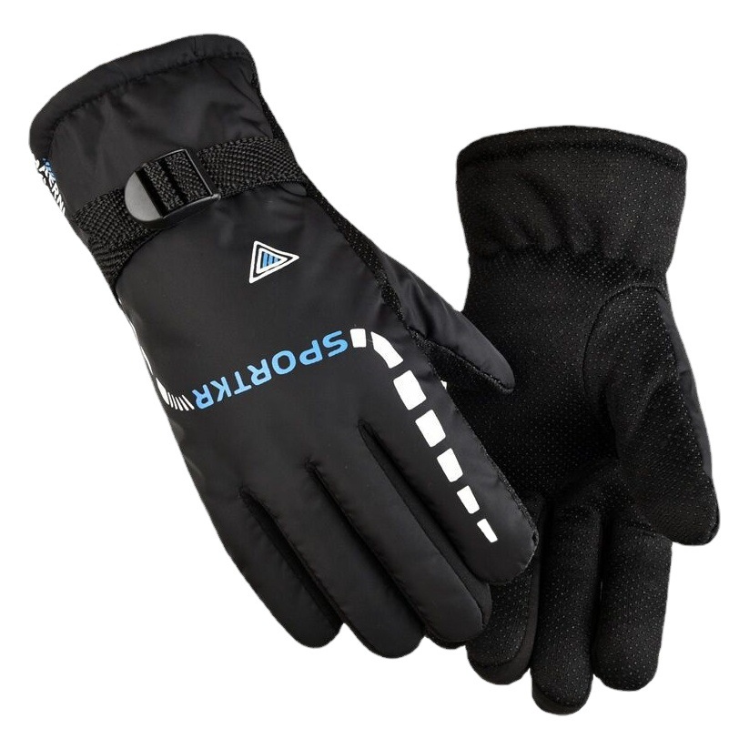 Warm gloves wholesale men's winter ski plus velvet padded electric car outdoor sports motorcycle gloves supply