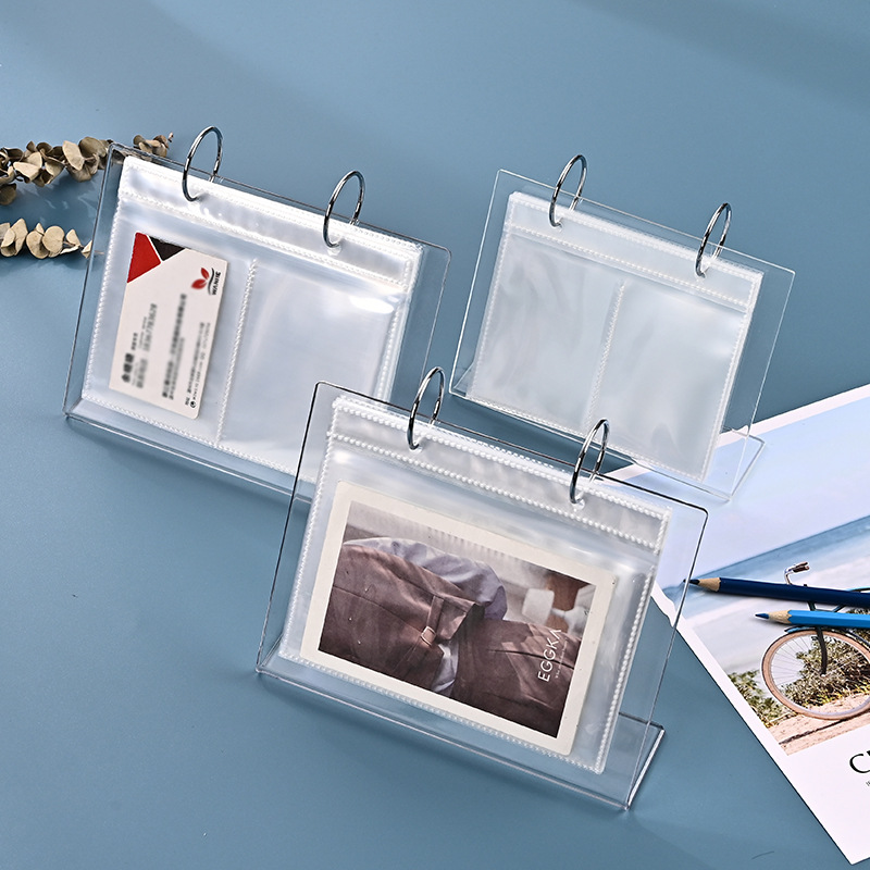 Korean Ins Acrylic Desktop Standing Desk Calendar Mini Polaroid Photo Album 3inch 5inch Photo Album 4inch 6inch