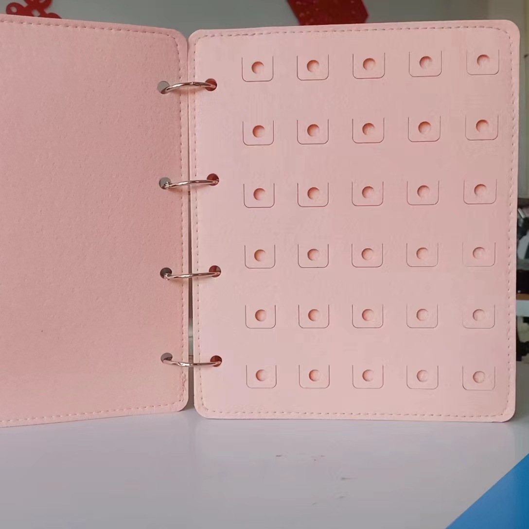 Cross-border in stock felt storage book hole shoes storage box Amazon new shoe buckle display board shoe flower storage bag