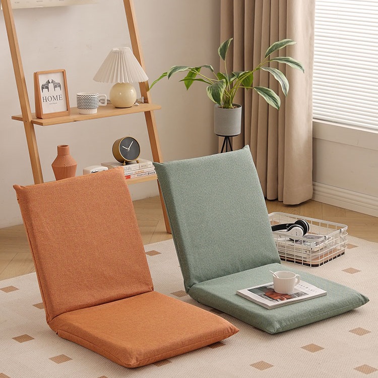 Tatami Lazy Sofa Floor Chair with Backrest, Bed Chair, Dormitory Foldable Balcony Backrest Seat, Bay Window Chair