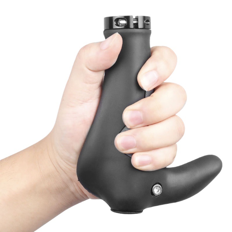 Mountain Bike Accessories Folding Bicycle Handle Cover Bilateral Locking Anti-Slip Rubber Off-Handle Horn Grip Bicycle Handle