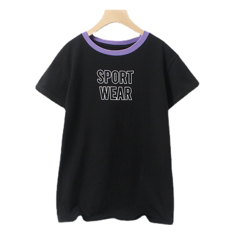 Summer Korean children's clothing new girls dress children's fashion printing breathable long short sleeve children's skirt wholesale