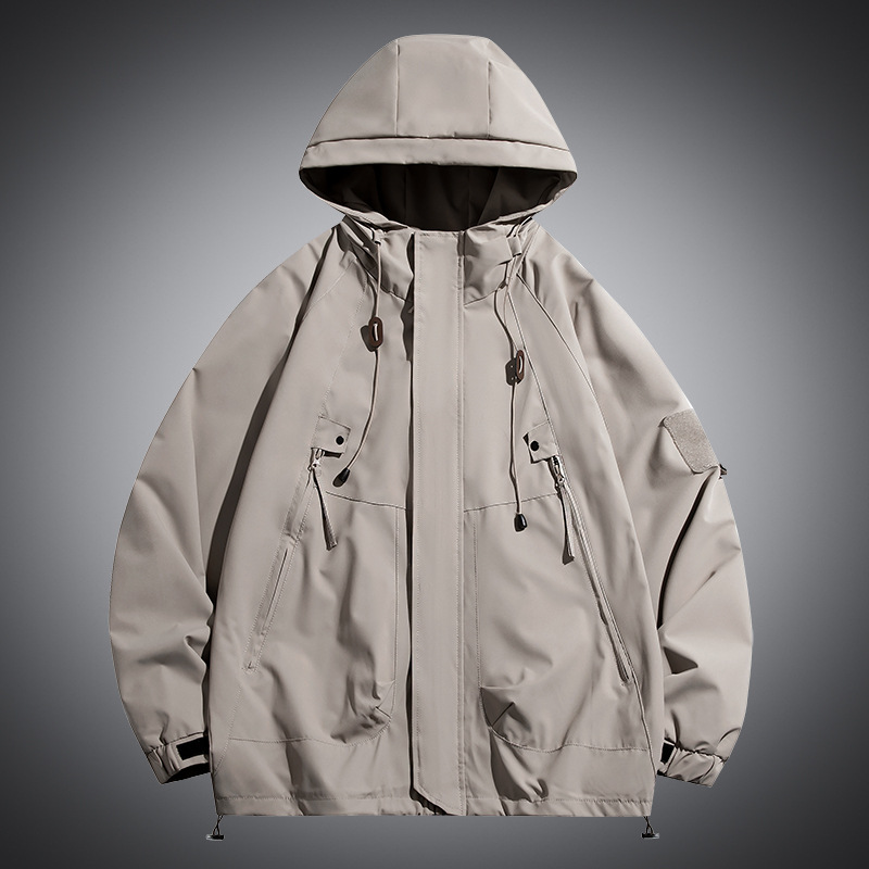Fall/winter 2024 high quality light board solid color men's and women's candy color three-proof charge coat hooded coat cross-border men's clothing
