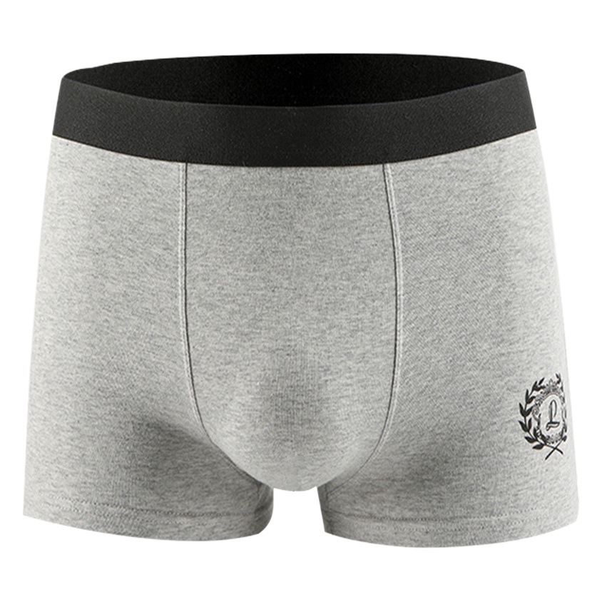 Longsha Underwear Men's Pure Cotton Thin Boxer Shorts Fashionable Youth Personality Trendy Breathable Boxer Shorts
