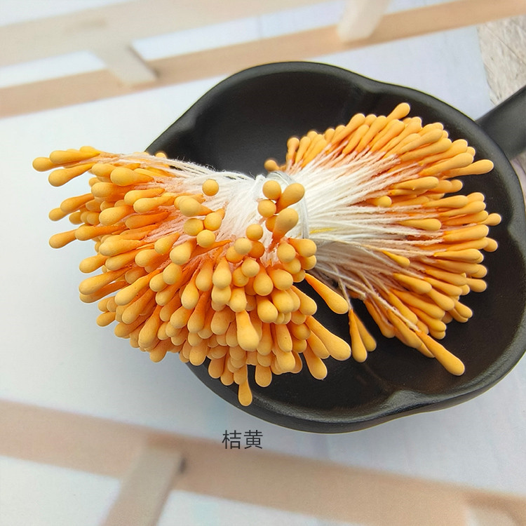 Picture of Wholesale Korean Style Handmade DIY Hair Accessories High Simulation Flower Stamens Material 2mm Matte Round Match Head Flower Heart Flower Stamens