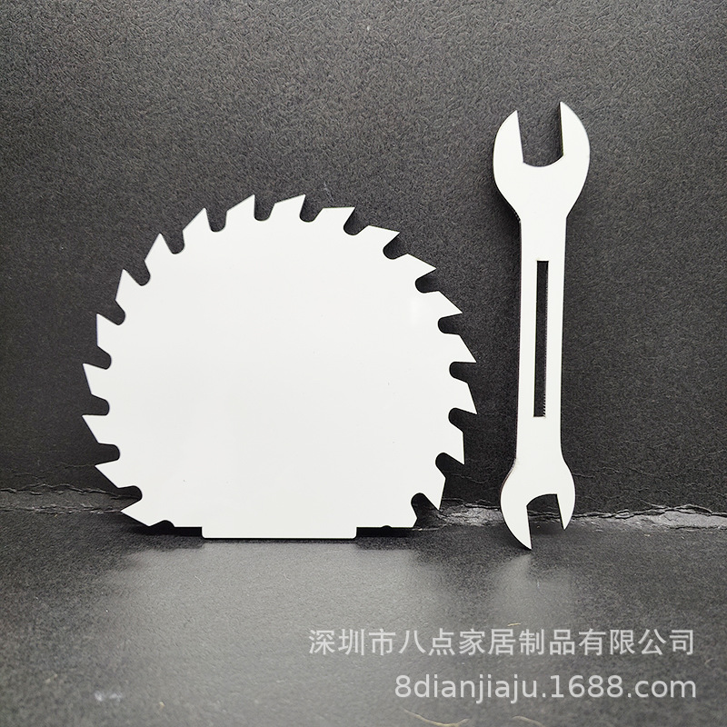 Picture of Father's Day New phase plate saw blade wrench sublimation wood print personality pattern MDF table
